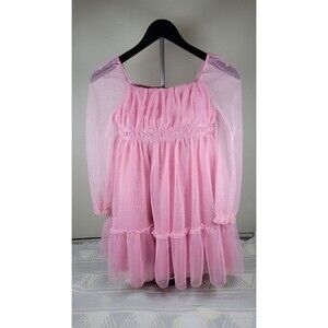 Cupcakes and Cashmere Girls Pink Glitter‎ Tulle Party Dress Size 8 (7–8Y)
